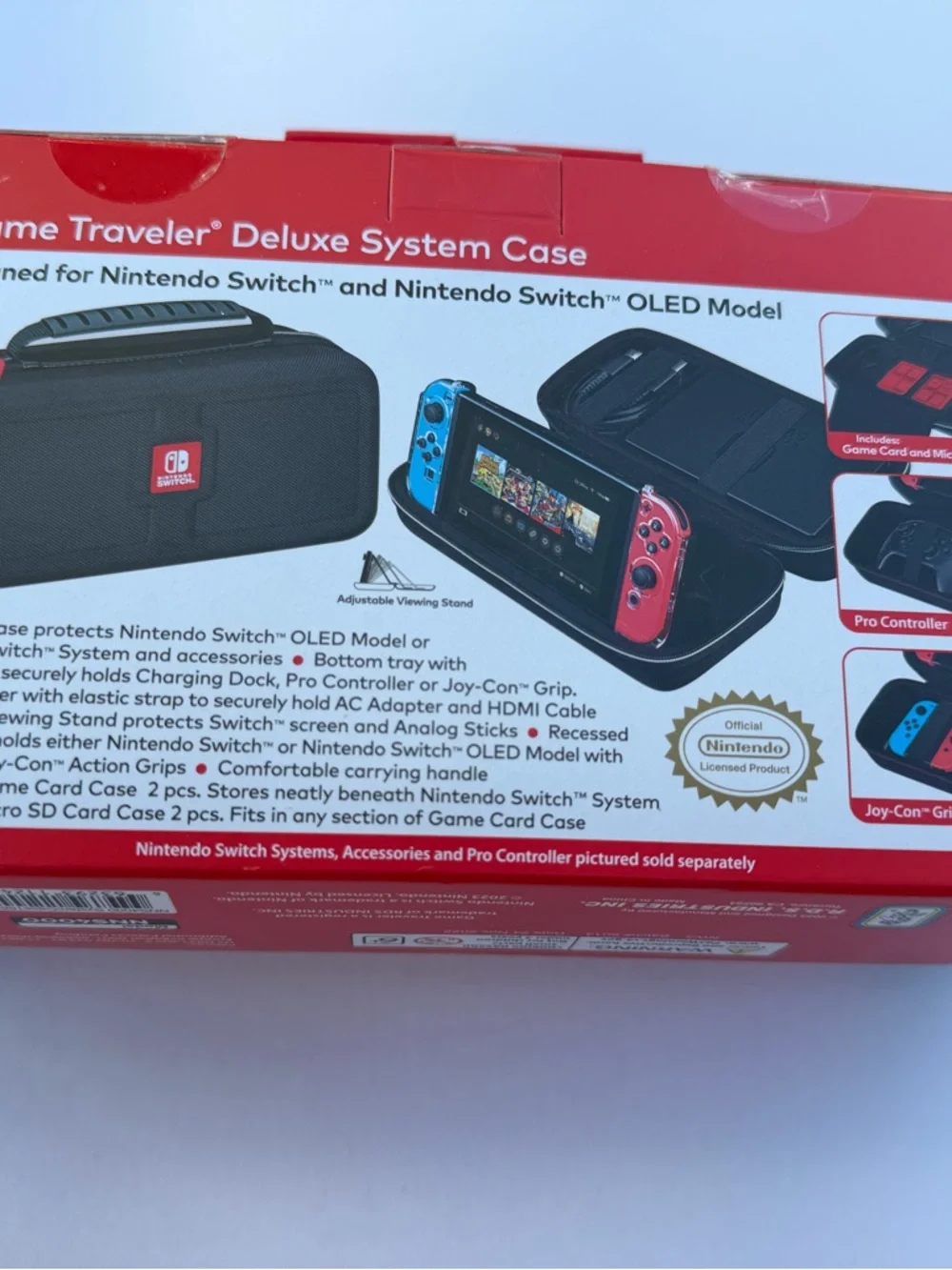 Nintendo Switch Black and Red Game Traveler Deluxe System Case